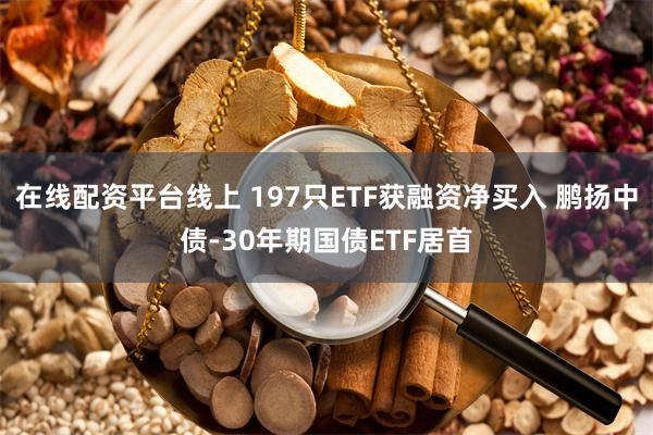 在线配资平台线上 197只ETF获融资净买入 鹏扬中债-30年期国债ETF居首