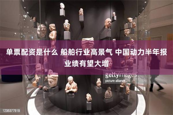 单票配资是什么 船舶行业高景气 中国动力半年报业绩有望大增